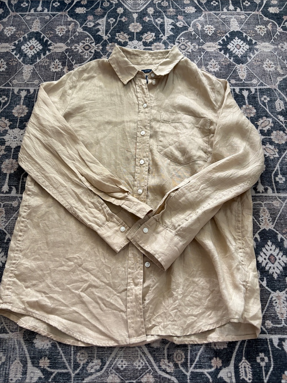 Gap Linen Oversized Shirt XSP